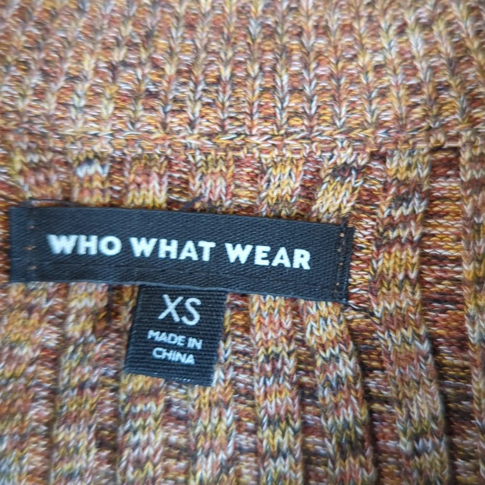 Who What Wear Stretch Ribbed Autumn Puff‎ Sleeve Sweater XS